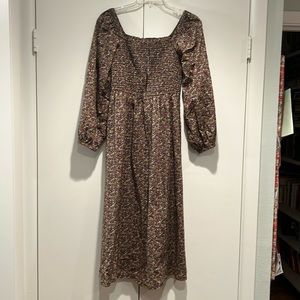 J Crew size Medium midi dress made with Liberty of London fabric
